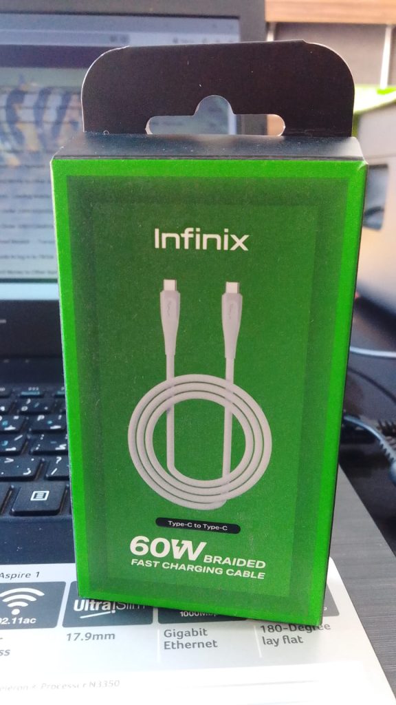 INFINIX 60W FAST CHARGING TYPE-C CABLE 1M