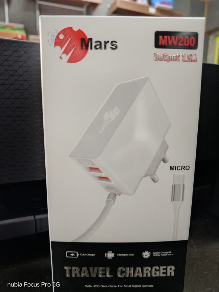 Mars Micro USB 2.0A Charger